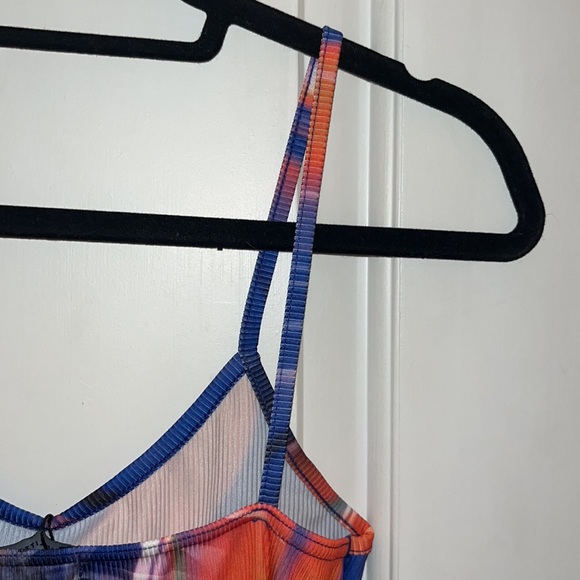 NWT Womens Multi Abstract Print Strappy Bodycon Dress from PLT. - Picture 7 of 10